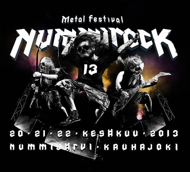 Metal Festival Nummirock 2013: 20.-22. kesäkuuta 2013 Kauhajoella.